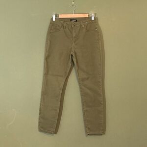 d.jeans NWOT high rise, ankle skinny, army green jeans 6